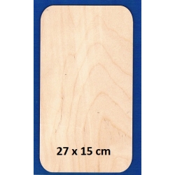 SKLEJKA #3mm Podkładka 27x15cm , deseczka 27x15cm zaokrąglone boki / 4477 / baza